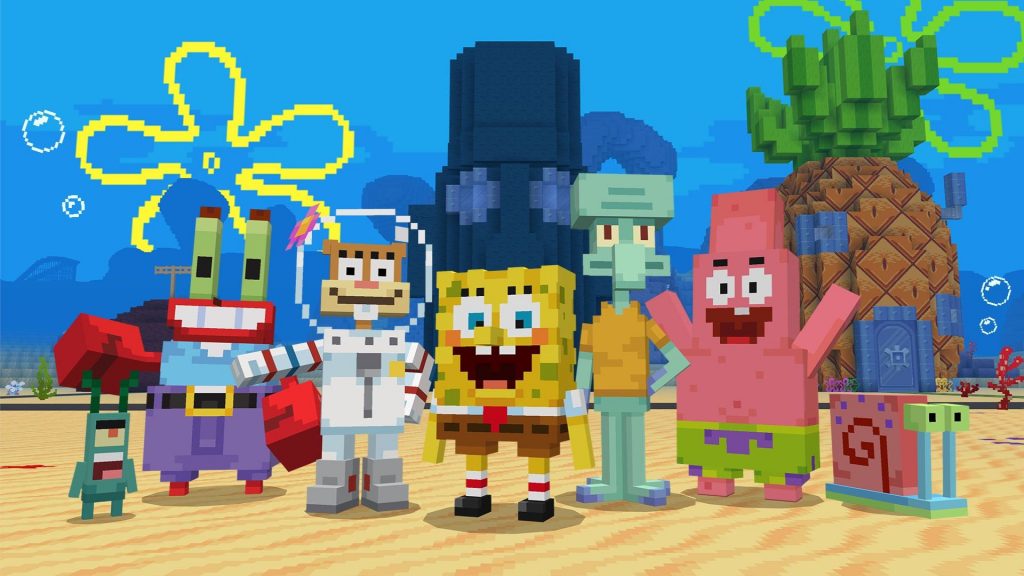 SpongeBob Kanciastoporty staje się bardziej kwadratowy w nowym DLC do Minecrafta