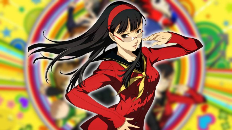 Postacie z Persony 4: Yokiko z Persona 4 Golden jest widoczna w jej klasycznym czerwonym stroju 