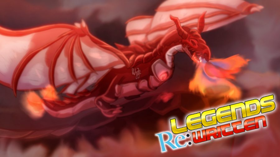Latający czerwony smok Legends Repisane